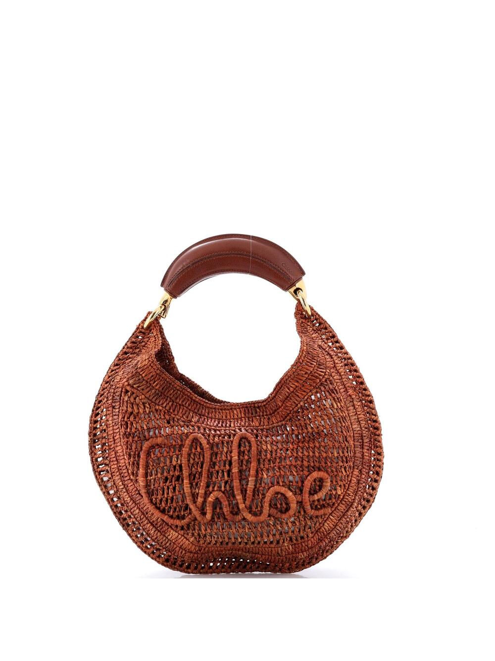 Chloe Summer Banana Hobo Woven Raffia #370346C23B
